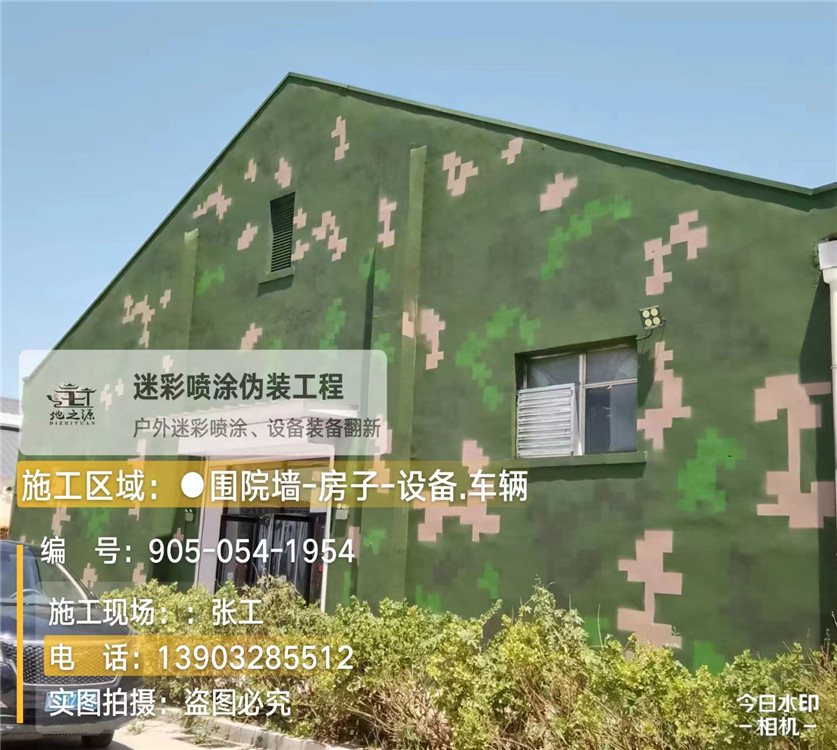 儋州外墙数码迷彩漆施工报价清单（100㎡标准墙面测算）